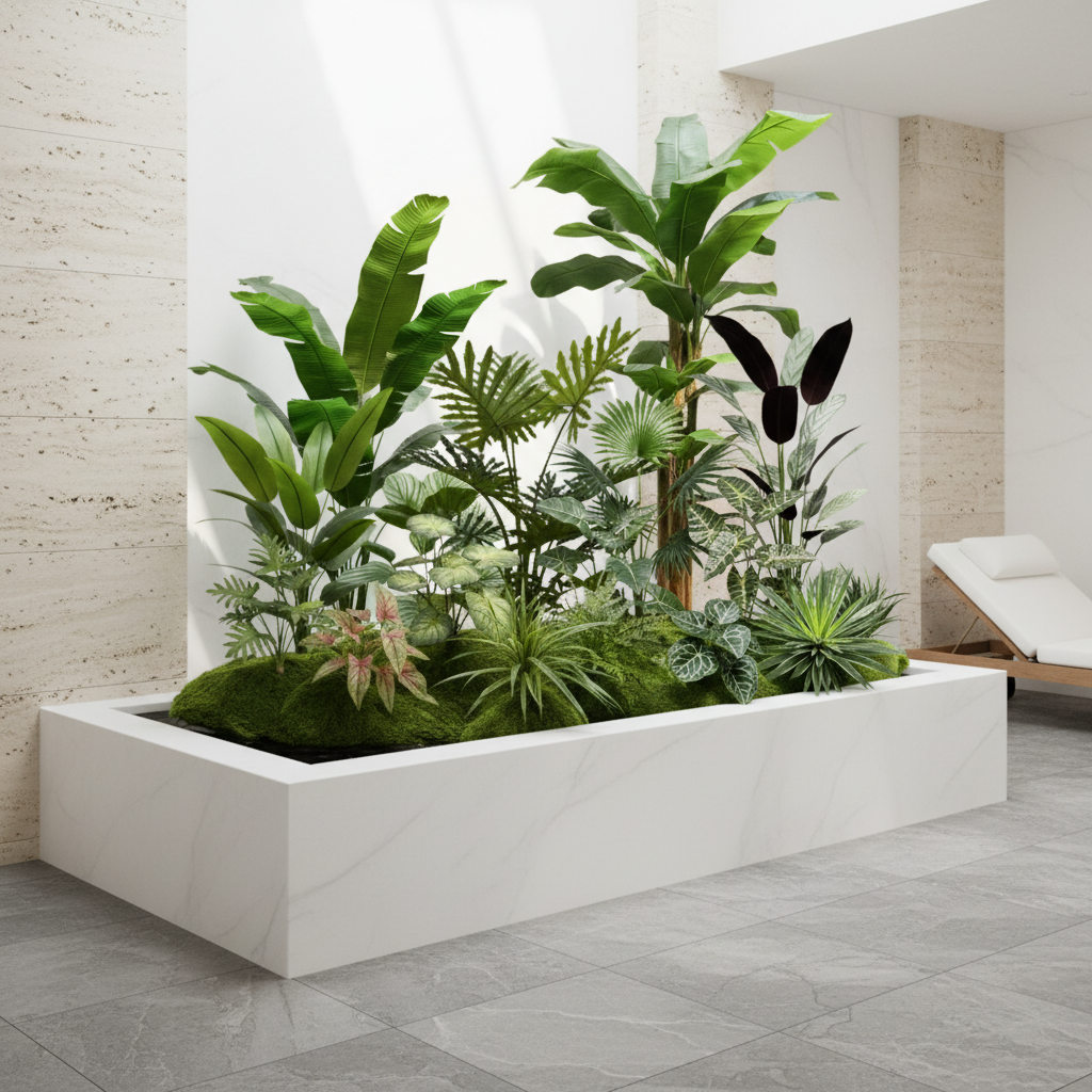 Spa with Planter