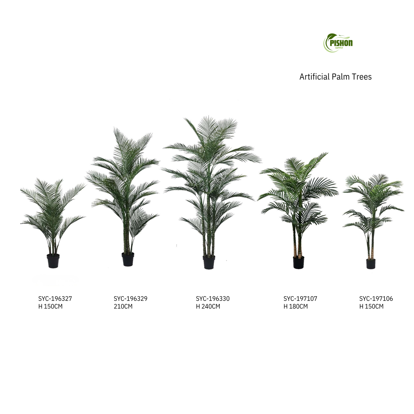 Artificial Palm Tree | Faux Indoor Palm | Multiple Sizes
