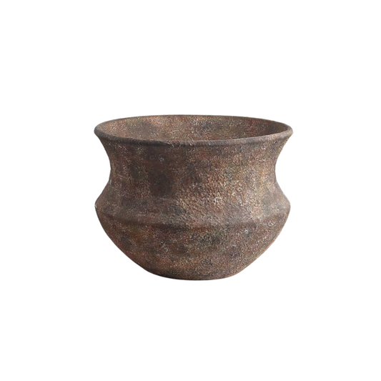 Rustic Ceramic Cauldron Planter – Handcrafted Indoor Outdoor Pot | PISHON SUPPLY