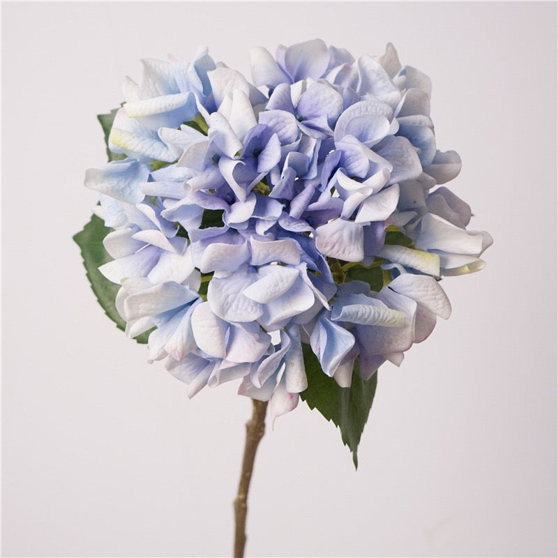 Real Touch Curled-Petal Hydrangea Stem 25" (63cm) | Artificial Flowers | 13 Colors