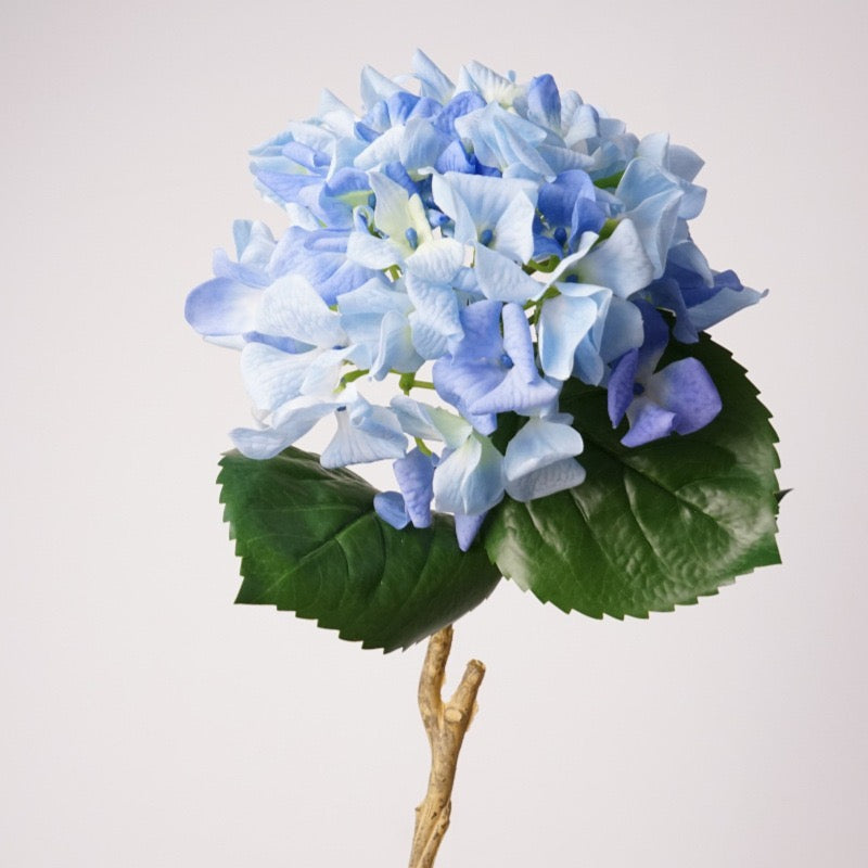 Real Touch Curled-Petal Hydrangea Stem 25" (63cm) | Artificial Flowers | 13 Colors