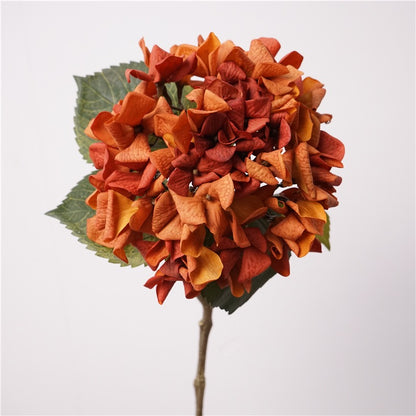 Real Touch Curled-Petal Hydrangea Stem 25" (63cm) | Artificial Flowers | 13 Colors