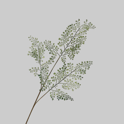 Artificial Fern Stem 33" (83cm) | 3-Branch Soft Gel Foliage | 4 Styles
