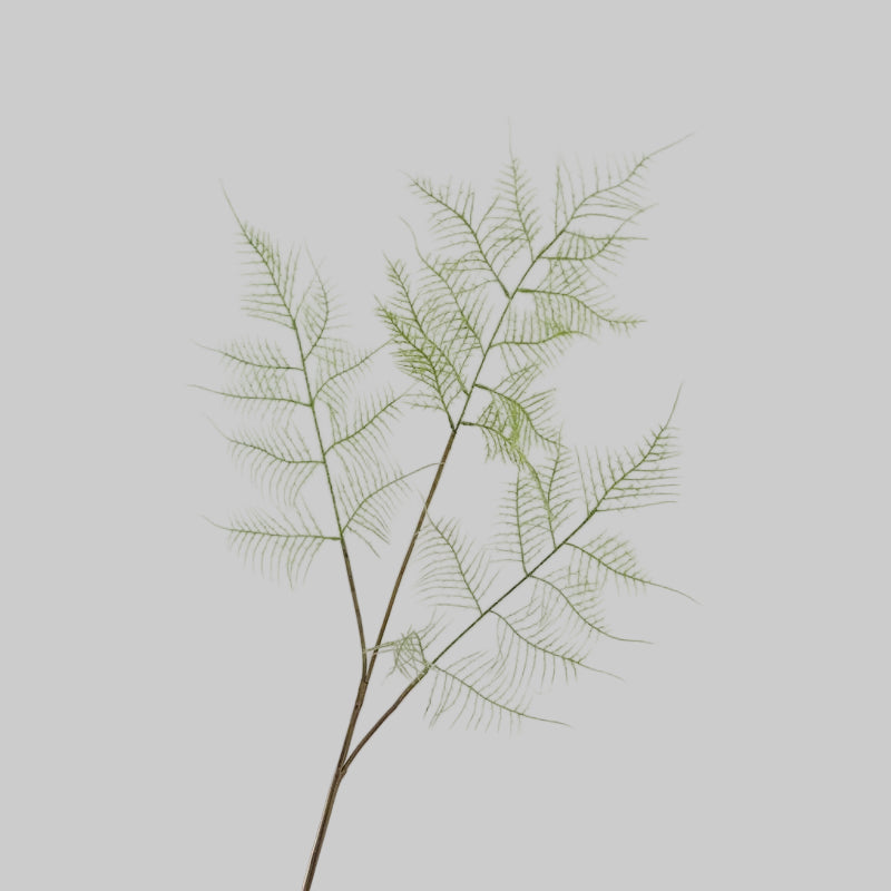 Artificial Fern Stem 33" (83cm) | 3-Branch Soft Gel Foliage | 4 Styles