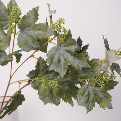 Faux Maple Leaf Branch Stem – 21" Artificial Fall Foliage