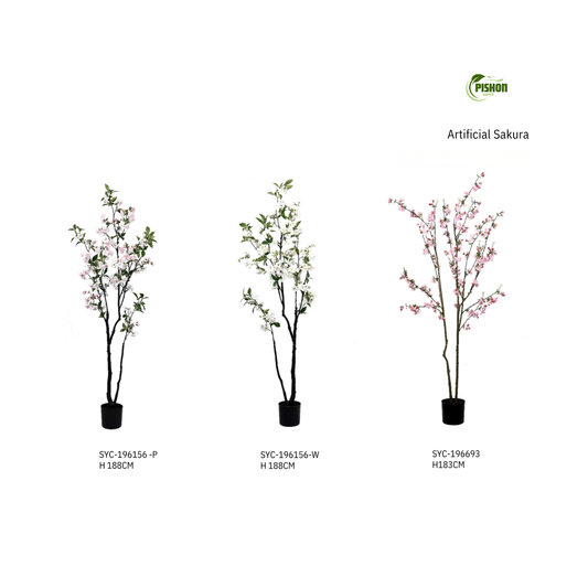 Artificial Sakura & Peach Blossom Tree | Multiple Colors