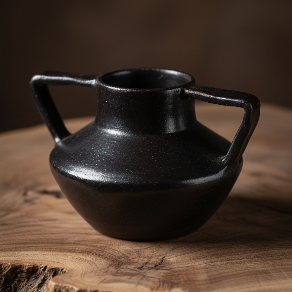 Black Urn Macro Detail