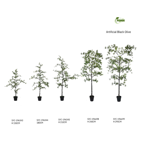 Artificial Black Olive Tree | Faux Indoor Tree for Home & Commercial Decor