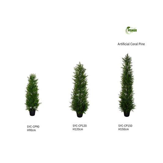 Artificial Coral Pine Tree | UV Resistant | Multiple Sizes