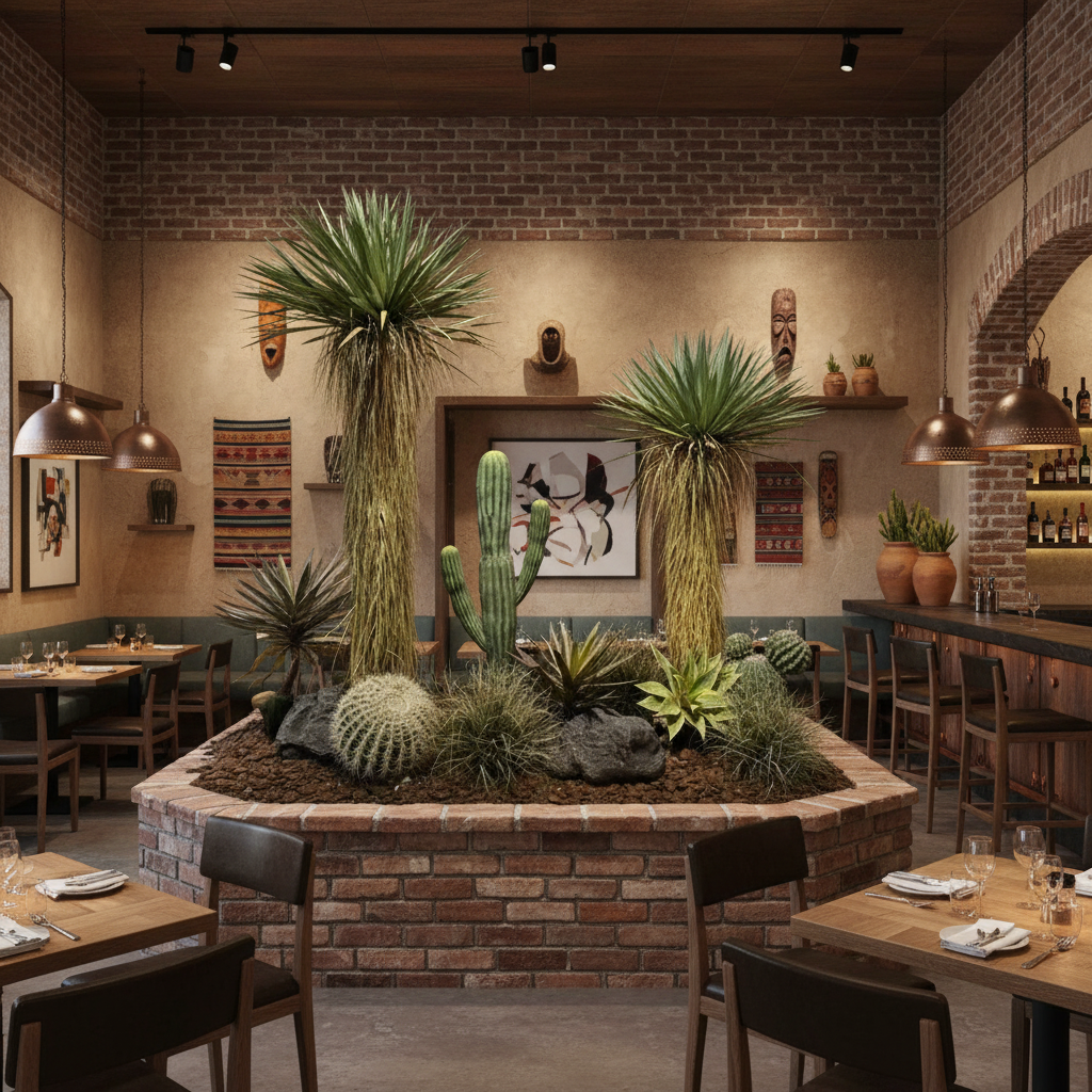 Desert Plants Restaurant Scene