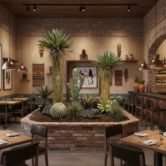 Desert Plants Restaurant Scene