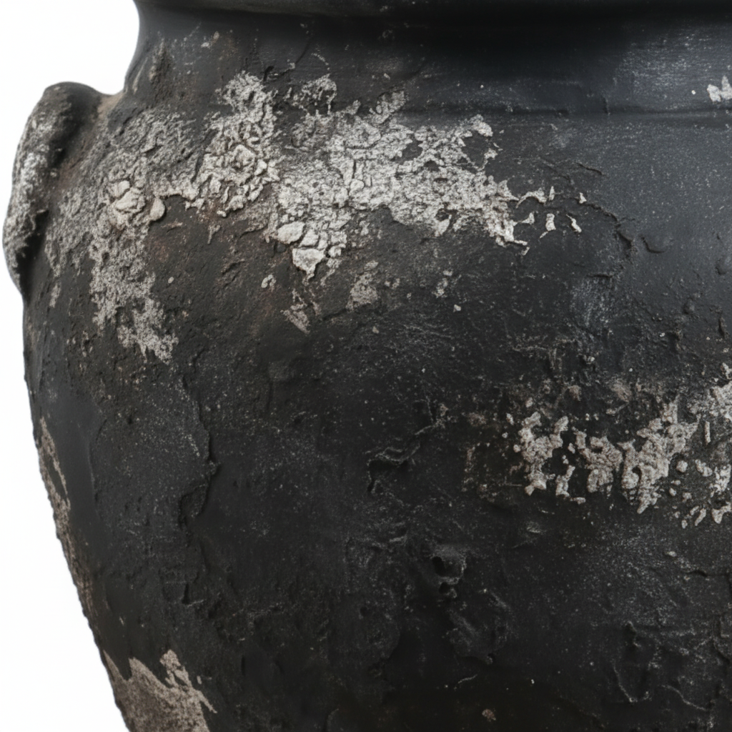 Rustic Ceramic Urn Detail Shot 2