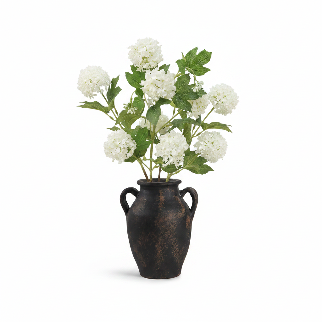 White Viburnum Dark Vase Product