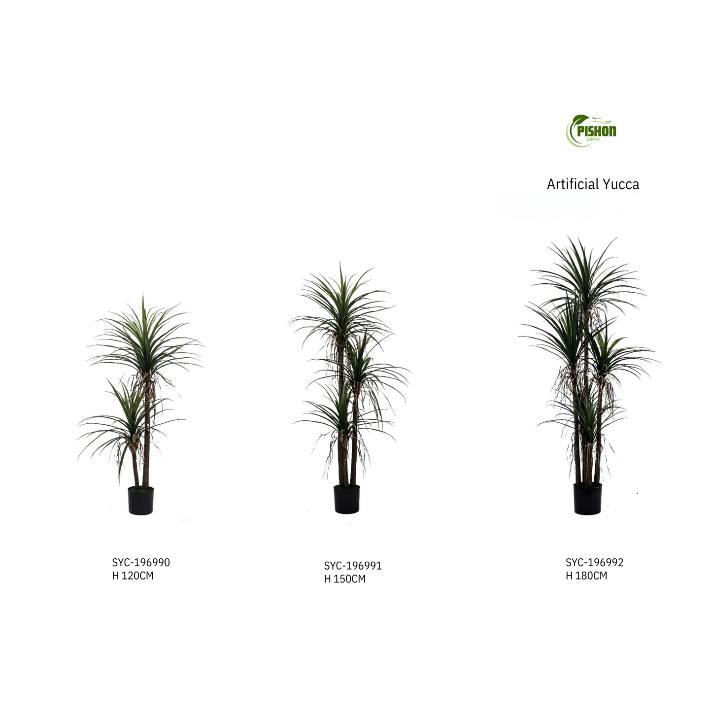 Artificial Yucca Tree | Multi-Pole | Multiple Sizes